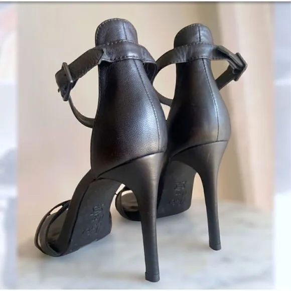Anthropologie Joie Jena Nappa Leather Heel Sandal Size 39 US size 9
