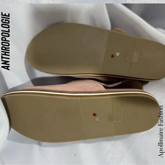 ANTHROPOLOGIE PILCRO STUDDED SLINGBACK SANDALS IN PINK NEW SIZE 40
