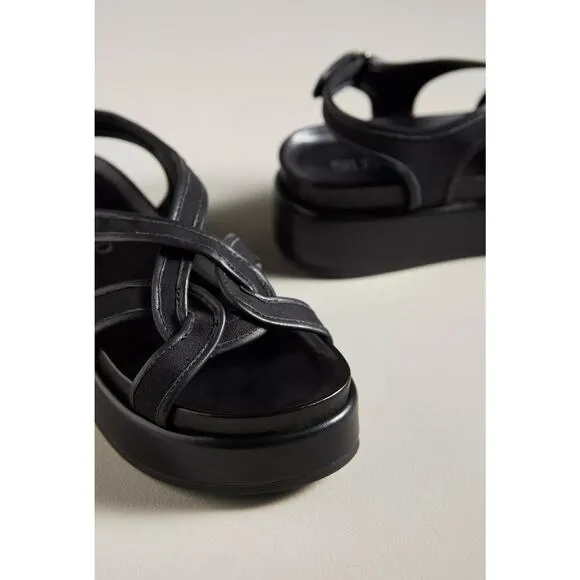 Anthropologie Silent D Black Platform Sandals - EU 40 (9.5-10.0 US)