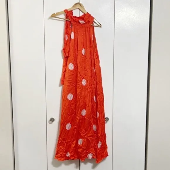 Anthropologie Samant Chauhan Minnie Polka Dot Maxi Dress Size S/P