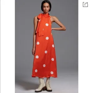 Anthropologie Samant Chauhan Minnie Polka Dot Maxi Dress Size S/P