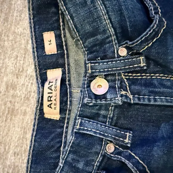 Ariat Real Denim Women's Classic Boot‎ Cut Dark Wash Jeans Size 14R