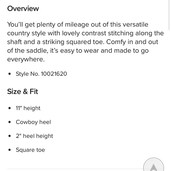 Ariat Round Up Square Toe Western Boot Women’s Healed Cowgirl 🤠 Country Sz 8
