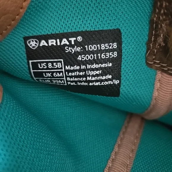 Ariat Womens Round Up Square Toe Brown Western Boots 8.5B Style 10018528