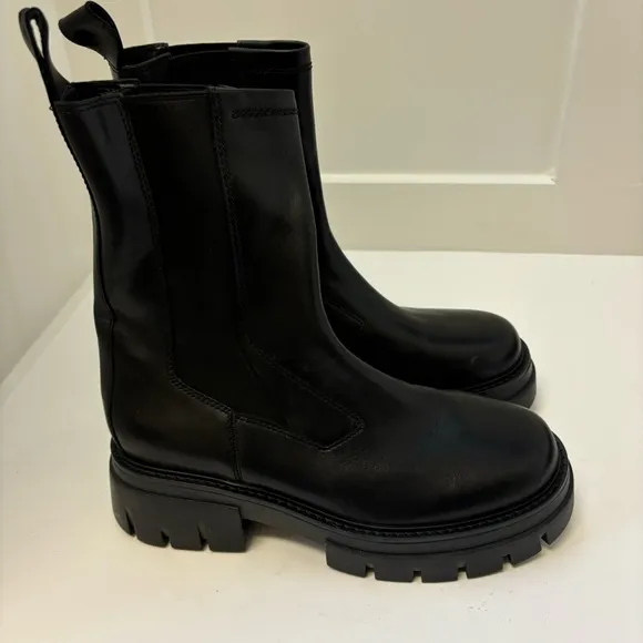 ASH LOUD Chunky Platform Ankle  Boots Sz 37/US7