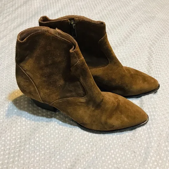 ASH pointed-toe suede ankle boots