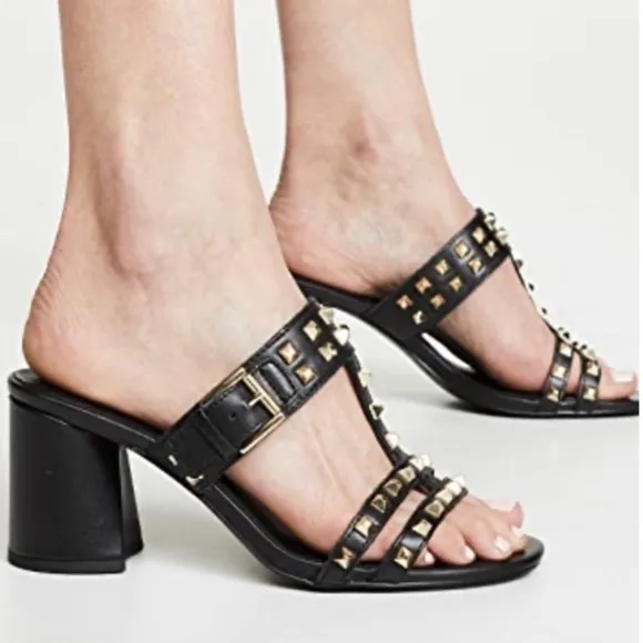 Ash Women Studded Sandals Leather size 9
