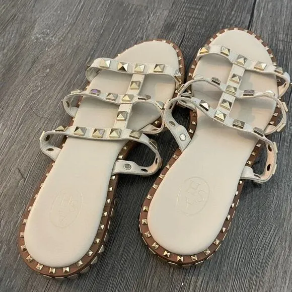 ASH Pop Studded Slide Sandals Size 6 (36)