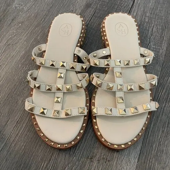 ASH Pop Studded Slide Sandals Size 6 (36)