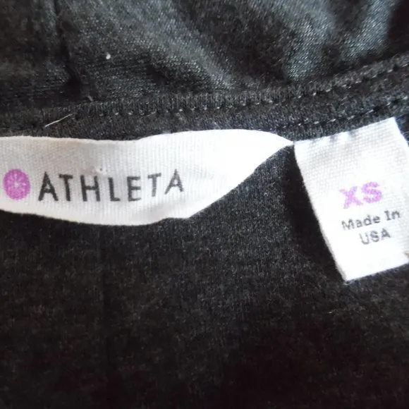 Athleta‎ Duet Gray T-shirt Sleeveless Wrap Casual Sport Dress XS