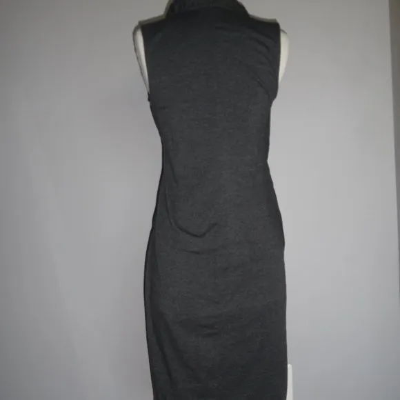 Athleta‎ Duet Gray T-shirt Sleeveless Wrap Casual Sport Dress XS