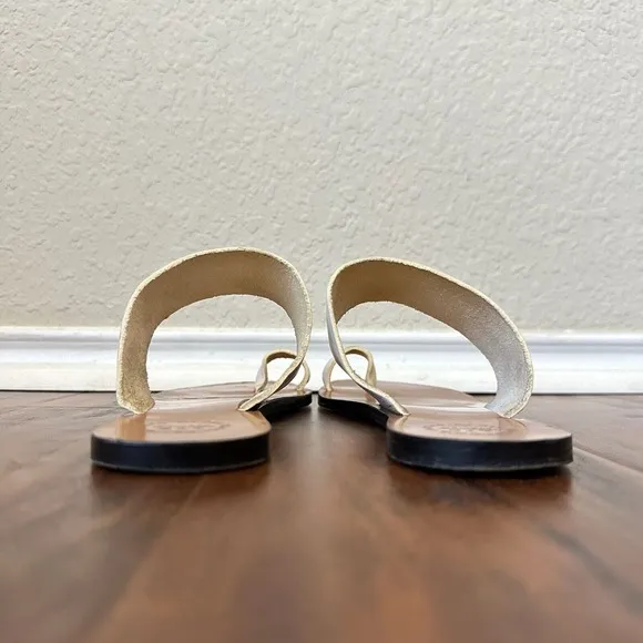 ATP Atelier Astrid Toe-Ring Sandals in White Leather