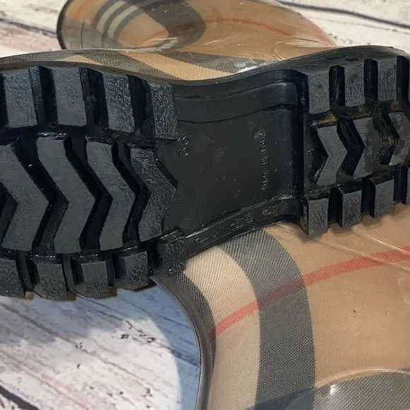 Authentic Burberry rain boots