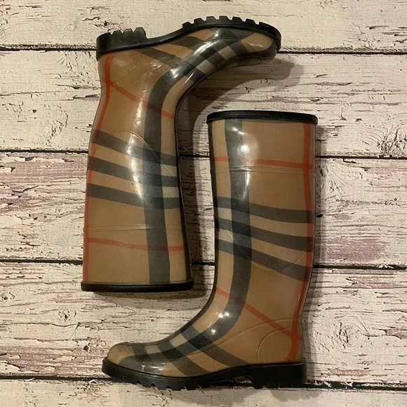 Authentic Burberry rain boots