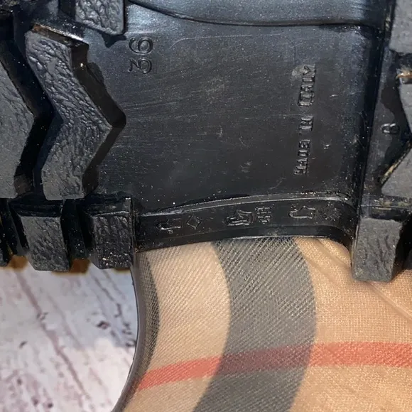 Authentic Burberry rain boots