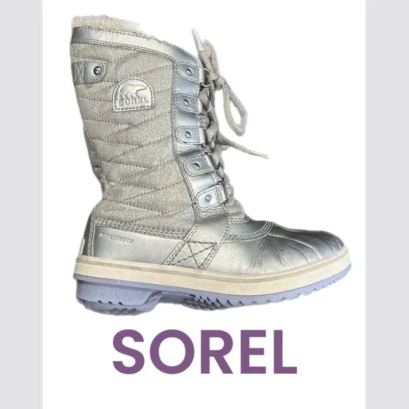 Authentic Sorel Disney Frozen little girls waterproof winter boots 4