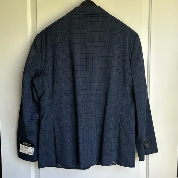 AWEARNESS Kenneth Cole Blue Checkered Blazer (Size 42S)
