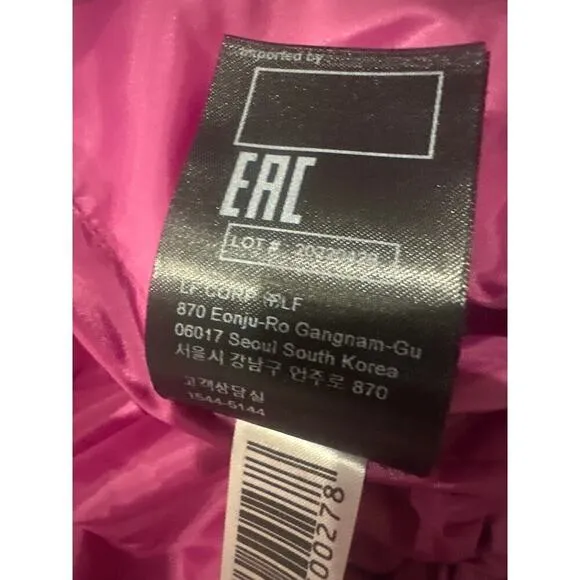 Ba&amp;sh Spencer Retro Oversized Waterproof Ski Jacket NWOT Magenta Purple Small