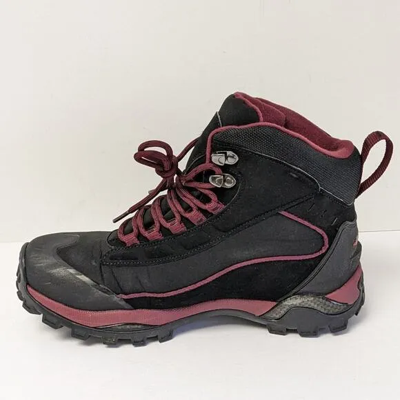 Baffin Hike Waterproof Winter Boots, Black/Sangria, Women's 10 M