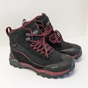 Baffin Hike Waterproof Winter Boots, Black/Sangria, Women's 10 M