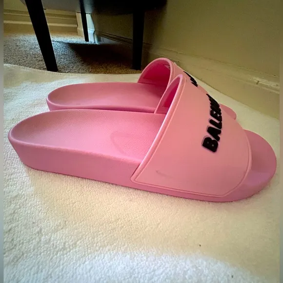 Balenciaga Pink Slide Sandals