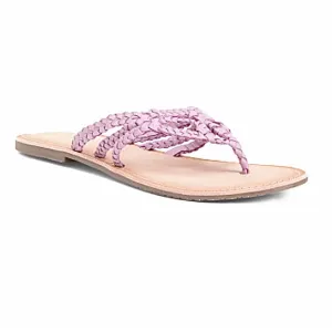 Band Of The Free Leather Sandals Slip Ons Size 7  Lilac