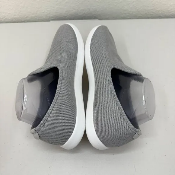 Baubax Loungy Loafers Bamboo Coconut Merino Wool Grey Slip On Shoes Mens size 9