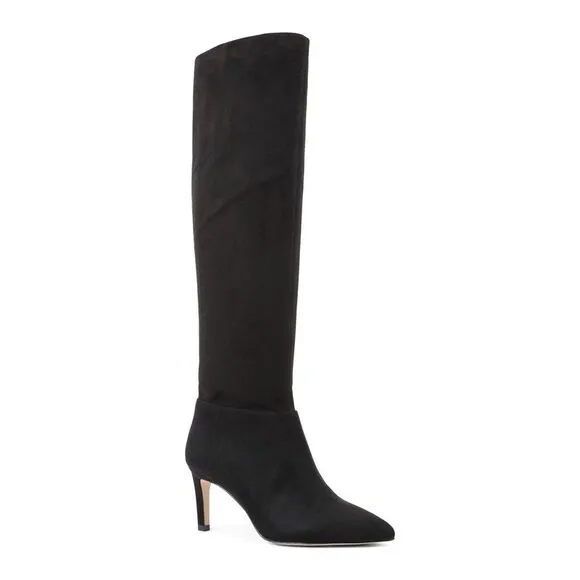 BCBGENERATION Womens Black Stretch Pointed Toe Stiletto Dress Boots 7