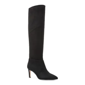 BCBGENERATION Womens Black Stretch Pointed Toe Stiletto Dress Boots 7