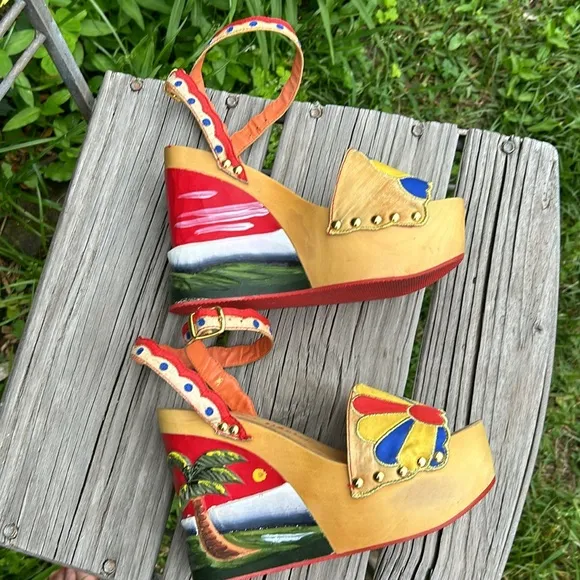 Beach Baby Pin-up Platform Sandals 36