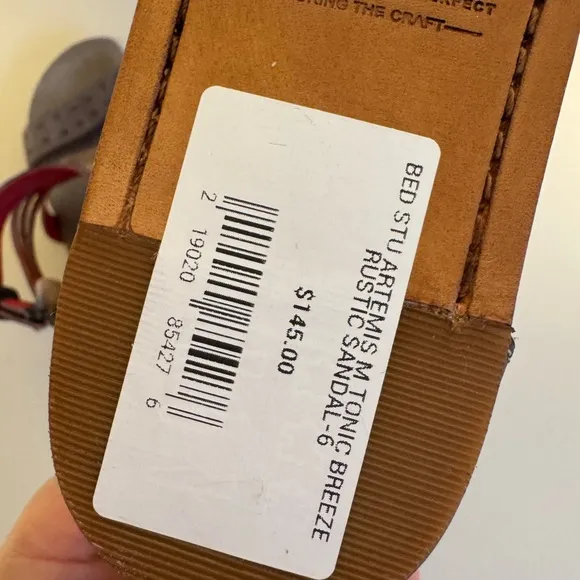 Bed Stu Artemis Tonic Breeze Rustic Sandal Gladiator Leather Sandals Sz 6 NEW