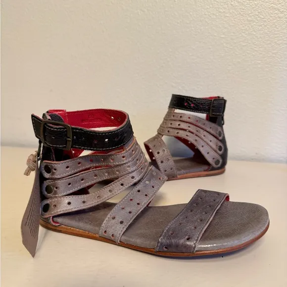 Bed Stu Artemis Tonic Breeze Rustic Sandal Gladiator Leather Sandals Sz 6 NEW