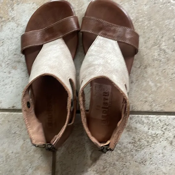 Bed Stu Soto Leather Sandal Nectar Lux Tan Rust