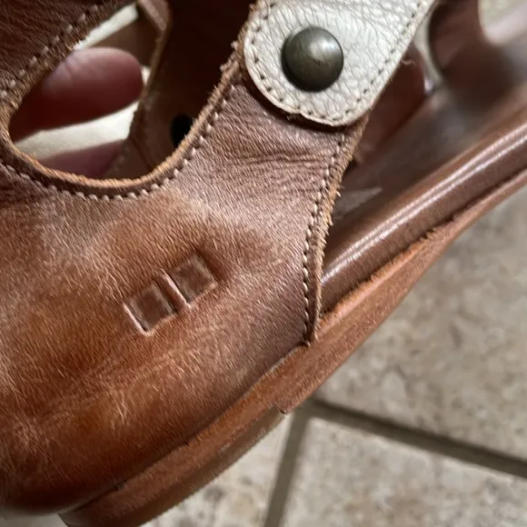Bed Stu Soto Leather Sandal Nectar Lux Tan Rust