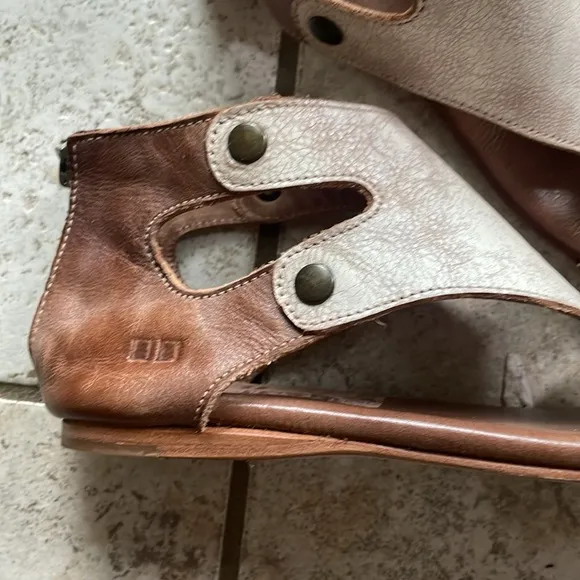 Bed Stu Soto Leather Sandal Nectar Lux Tan Rust
