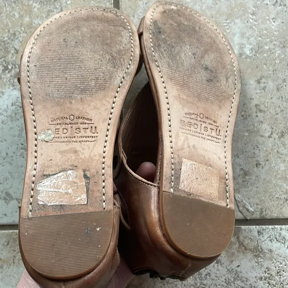 Bed Stu Soto Leather Sandal Nectar Lux Tan Rust