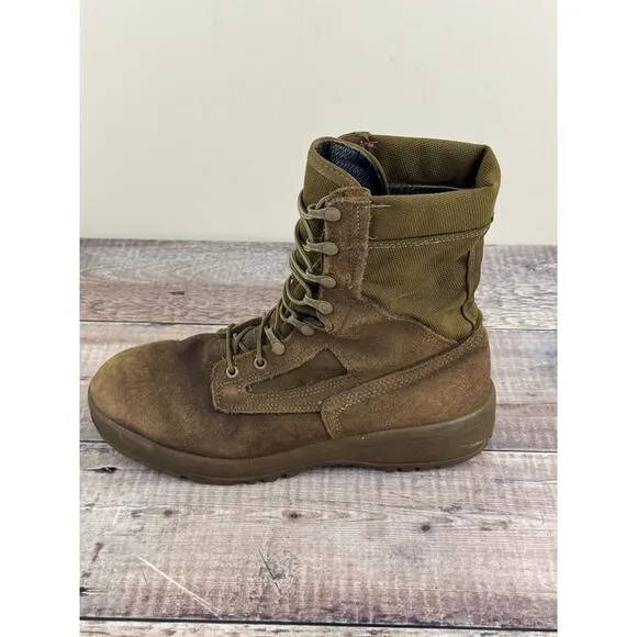 Belleville Men's 500 USMC Leather/Nylon WP Combat Boots Coyote Sz 10W READ