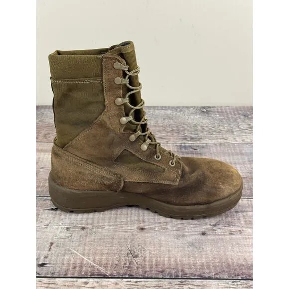 Belleville Men's 500 USMC Leather/Nylon WP Combat Boots Coyote Sz 10W READ