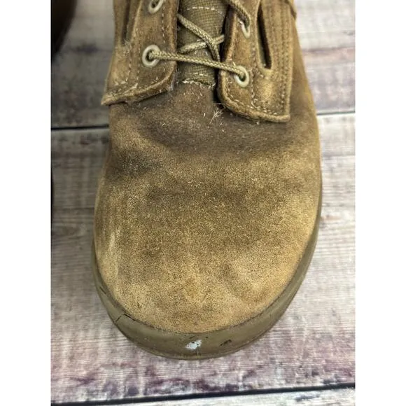 Belleville Men's 500 USMC Leather/Nylon WP Combat Boots Coyote Sz 10W READ
