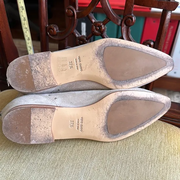 Bells &amp; Becks The Beatricia Beige Suede Ankle Boots Pointed Toe Size 7.5