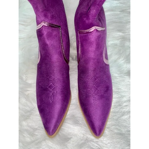 Betty 70 Butterfly Knee High Boots- Size 6.5