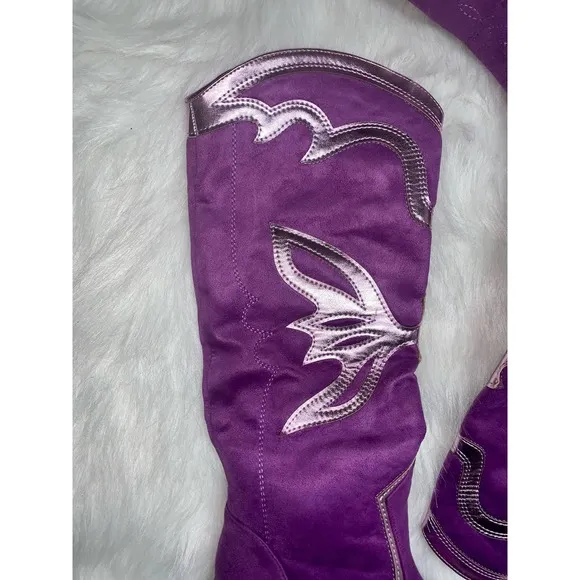Betty 70 Butterfly Knee High Boots- Size 6.5