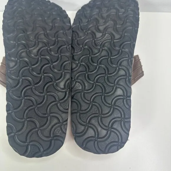 Betula Birkenstock Brown Snake Studded Sandals Thing Flip Flops Womens EU 40 US9