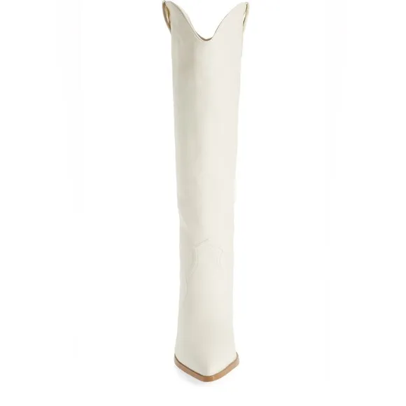 Billini Novena western off-white woman’s knee high boots Size 10