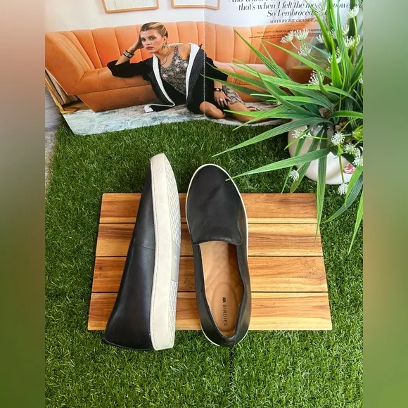 BIRDIES black Leather loafers Size 7.5 new no box