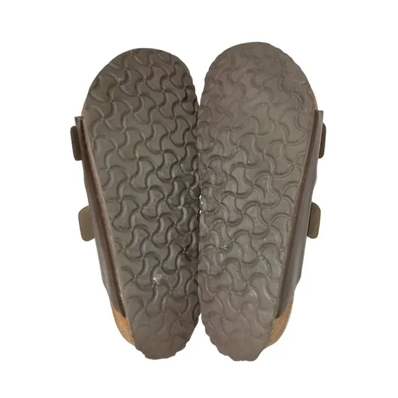 Birkenstock Arizona Double Buckle Sandals Size 41 Mens 8 - 8 1/2 Brown Leather