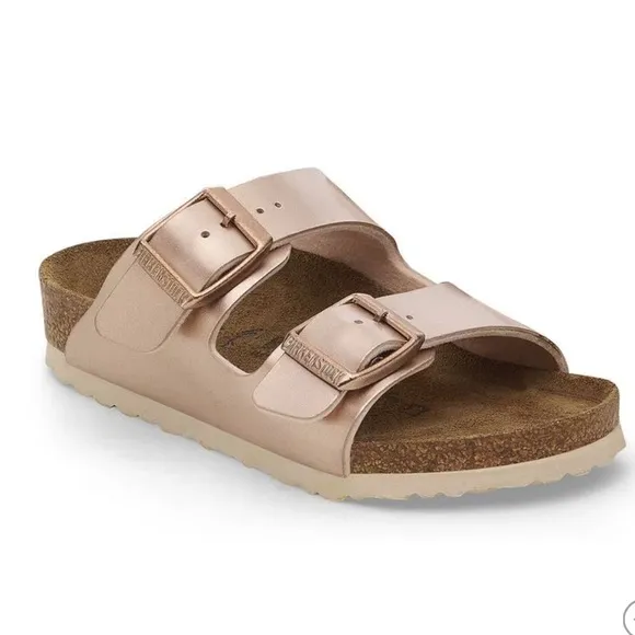 Birkenstock Arizona KidsBirko-Flor- Electric Metallic Copper$59.95 gently used