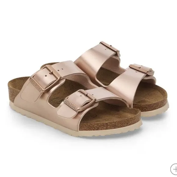 Birkenstock Arizona KidsBirko-Flor- Electric Metallic Copper$59.95 gently used