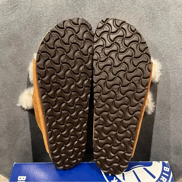 Birkenstock Arizona Shearing Women’s Sandals Suede Leather Mink Size 10 US