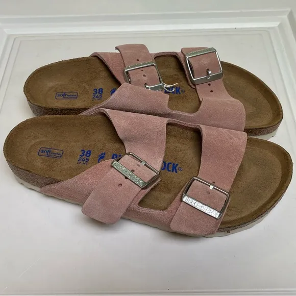 Birkenstock Arizona Soft FootbedSuede Leather - Pink Clay new